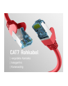 mcab CAT7 red 0.5m RAW cable RJ45/S/FTP LSZH 10Gbit CU LAN DSL - nr 3