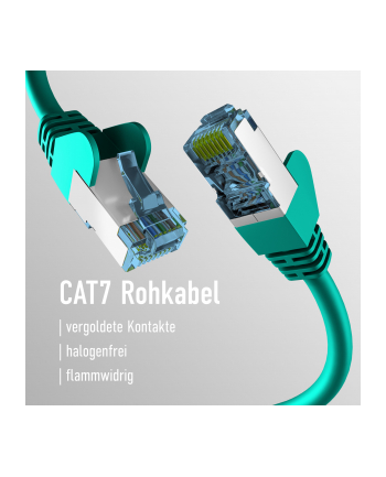 mcab CAT7 green 1m RAW cab RJ45/S/FTP LSZH 10Gbit CU LAN DSL