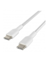 belkin USB-C TO USB-C BRAID-ED PVC/WHITE 2M TWIN PACK - nr 14