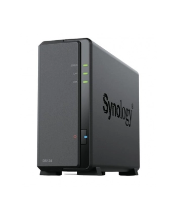 synology DS124 RTD1619B 1.7GHZQC 1GBDDR4/1X 1GBE RJ-45 2X USB 3.2 GEN I
