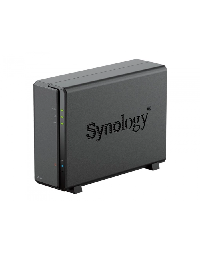 synology DS124 RTD1619B 1.7GHZQC 1GBDDR4/1X 1GBE RJ-45 2X USB 3.2 GEN I główny