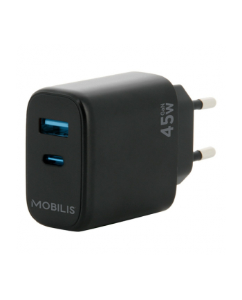 mobilis WALL CHARGER - 45W - 1 USB A +/1 USB C - GAN