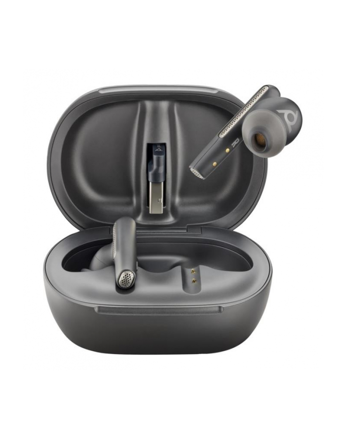 hp inc. Poly Voyager Free 60+ UC M Carbon Black Earbuds +BT700 USB-C Adapter +Touchscreen Charge Case główny