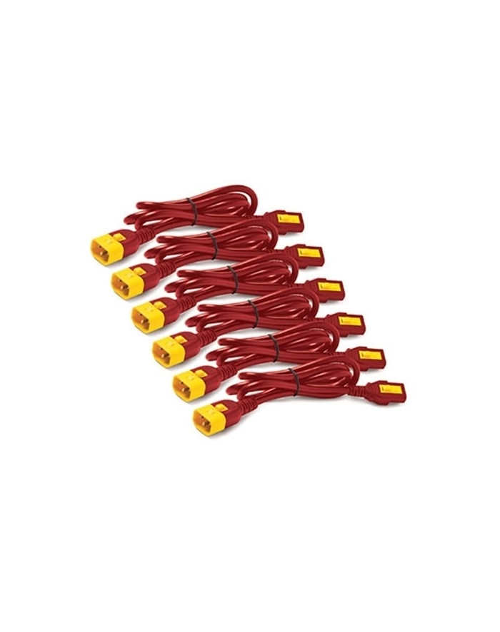 apc Power Cord Kit (6 ea), Locking, C13 TO C14, 0.6m, Red główny