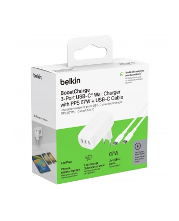 belkin BOOST CHARGE 67 W CHARGER WITH/3 USB-C PORTS PPS TECHNOLOGY INC nr 2