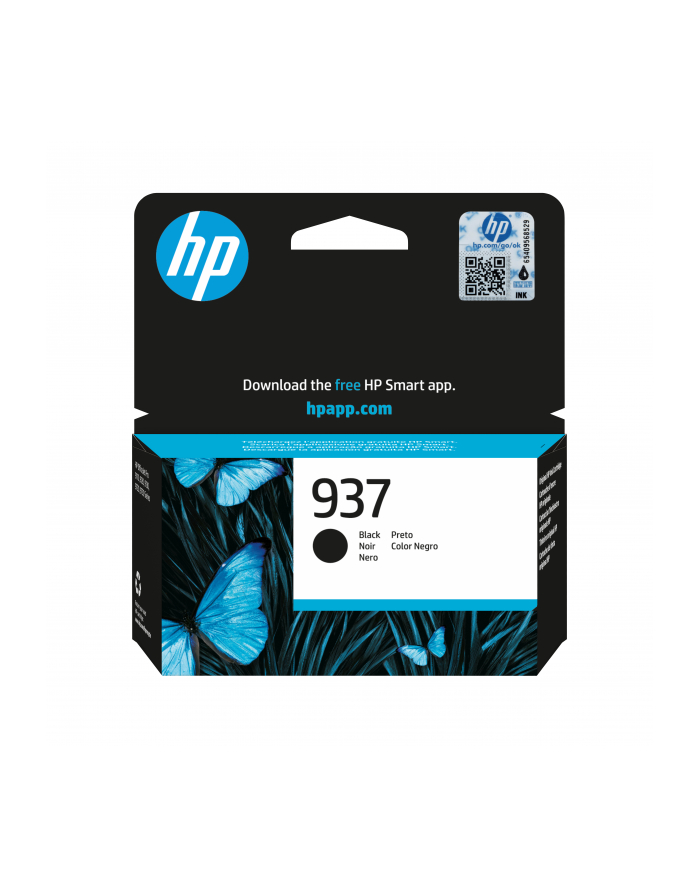 hp inc. HP 937 BLACK ORIGINAL INK/EN/D-E/PL/CZ CARTRIDGE główny