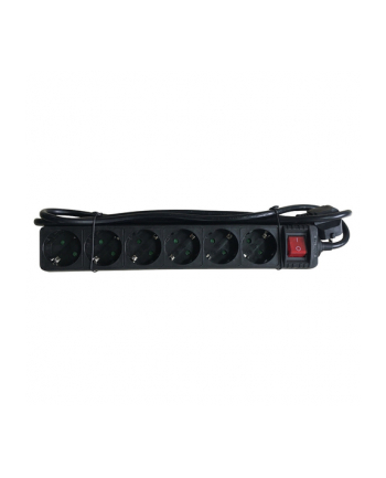 mcab SOCKET STRIP 6S PVC 1.5M BK ECO/16A/3680W