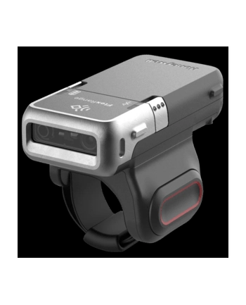 honeywell 8765i standard range wearable scanner, 1D, 2D. Includes lanyard, lanyard trigger, reel, an