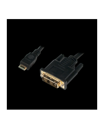 diverse hersteller Kabel DVI 'lt;='gt; Mini-HDMI 2m St/St Kolor: CZARNY