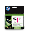 hp inc. HP 712 3-PACK 29-ML MAGENTA/D-ESIGNJET INK CARTRIDGE - nr 1