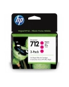 hp inc. HP 712 3-PACK 29-ML MAGENTA/D-ESIGNJET INK CARTRIDGE - nr 1