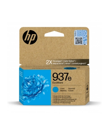 hp inc. HP 937E EVOMORE CYAN/EN/D-E/PL/CZ INK CARTRIDGE nr 2