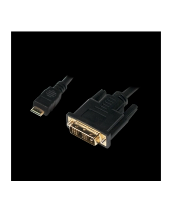 diverse hersteller Kabel DVI 'lt;='gt; Mini-HDMI 2m St/St Kolor: CZARNY nr 1