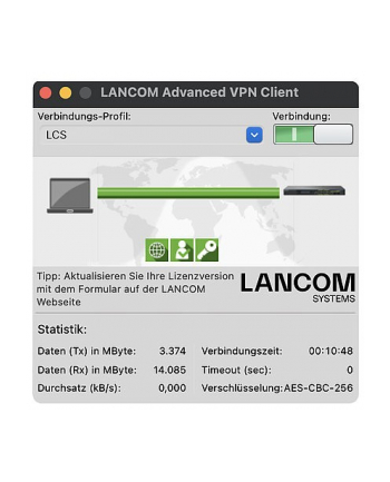 Lancom Option Router Adv. VPN Client macOS  Upgrade (Couvert)  License in box, Upgrade-Lizenz, macOS