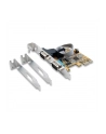 IO Exsys PCIe 2x Seriell DB9 (EX-44082) LP+++ include Low-Profile Slotblech - nr 6