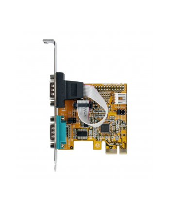 IO Exsys PCIe 2x Seriell DB9 (EX-44082) LP+++ include Low-Profile Slotblech