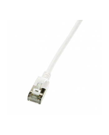 logilink Kabel LAN U/FTP (Patchkabel) SLIM CAT6 0.3m Kolor: BIAŁY