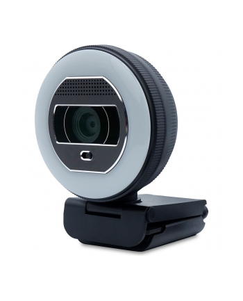 wortmann ag TERRA Webcam Halo mit LED-Lichtkranz (C1868pro) und Privatschieber Full-HD, Auto Focus, Stereo Mic, Privacy Slider