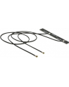 Antenne Doppel WLAN MHF® 4L Stecker WiFi 6 802.11 2 x 25 cm PCB internKlebemontage Delock - nr 4