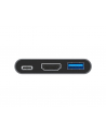 diverse hersteller Adapter USB-C ='gt;HDMI, USB 3.0, USB-C PD (St/Bu) 15cm czarny/Kolor: CZARNY - nr 3