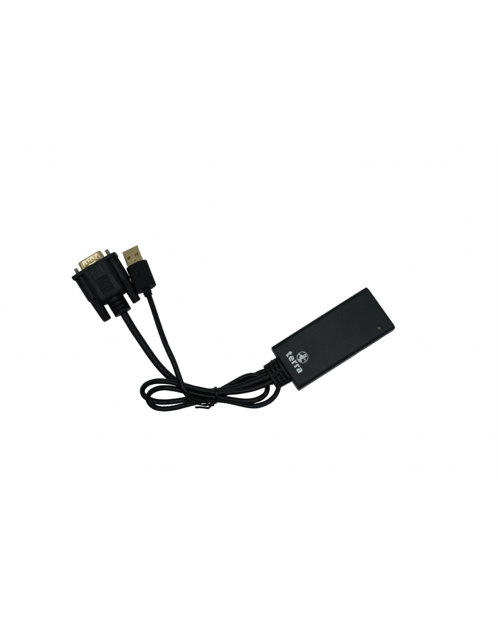 dm technology TERRA VGA zu HDMI Adapter mit Audio czarny/Kolor: CZARNY  USB Typ-A Anschluss główny