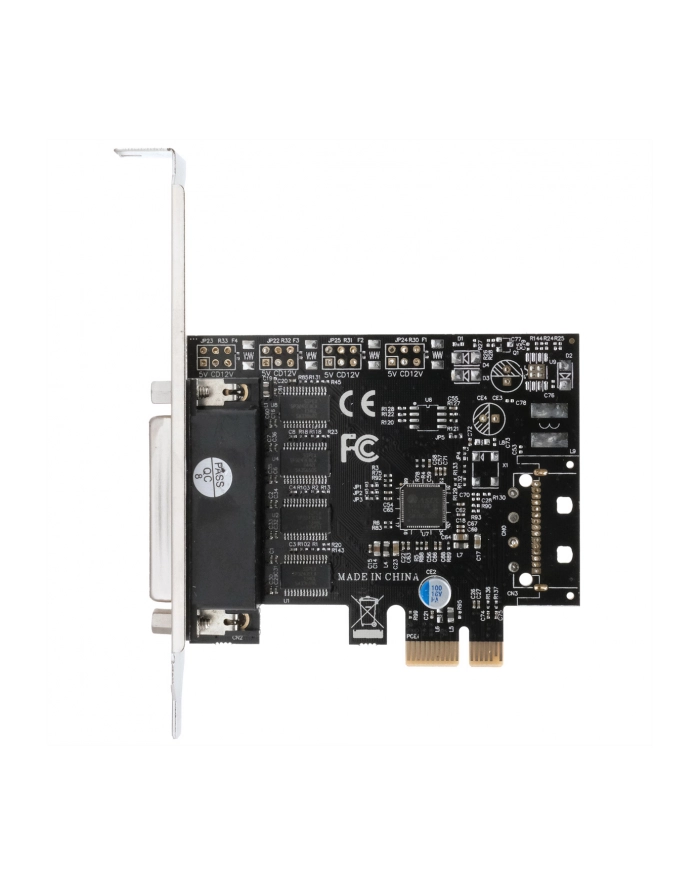 IO Exsys PCIe 4x Seriell DB9 (EX-46024) LP+++ include Low-Profile Slotblech główny
