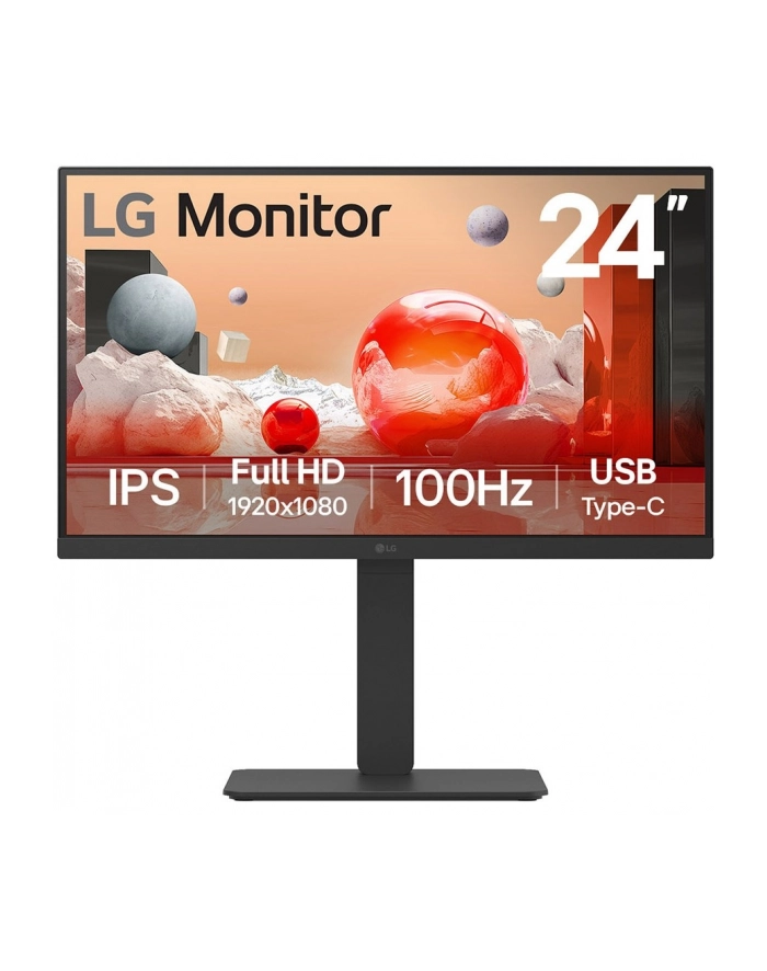 lg electronics LG LCD 24BA750-B 24'' Kolor: CZARNY główny