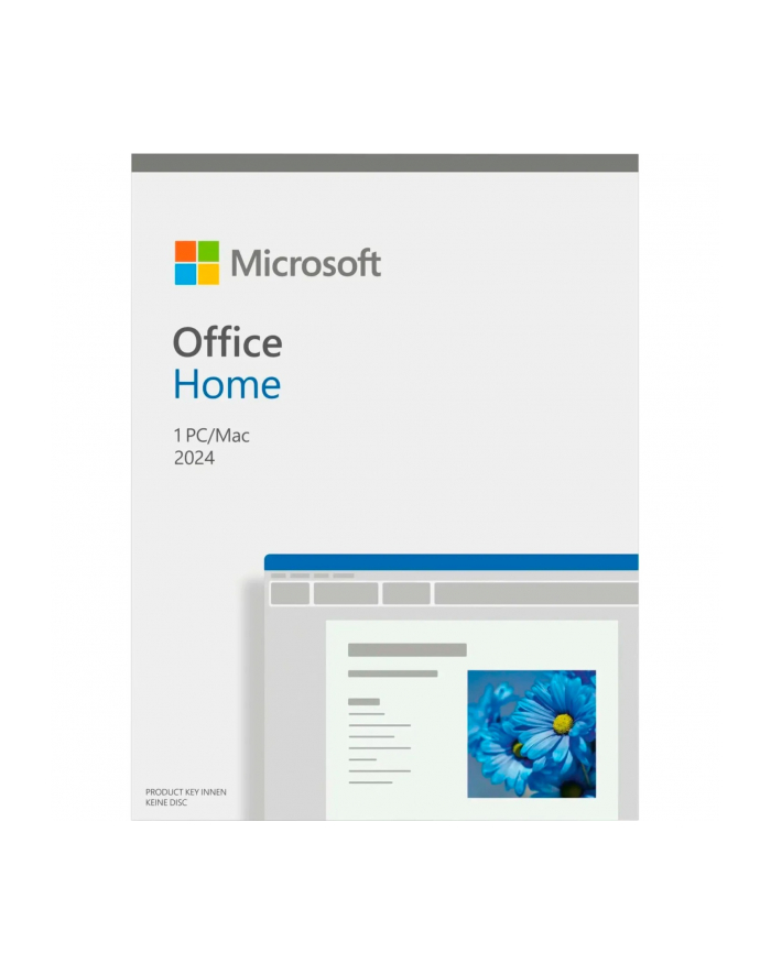 microsoft MS Office 2024 Home 'amp; Student [D-E] PKC for Windows / MacOS główny