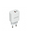 CANYON Ładowarka sieciowa  H-20-04 PD 20W QC 3.0 18W USB-A USB-C Biała - nr 1