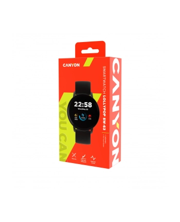 CANYON Smartwatch Lollypop SW-63, Czarny nr 1