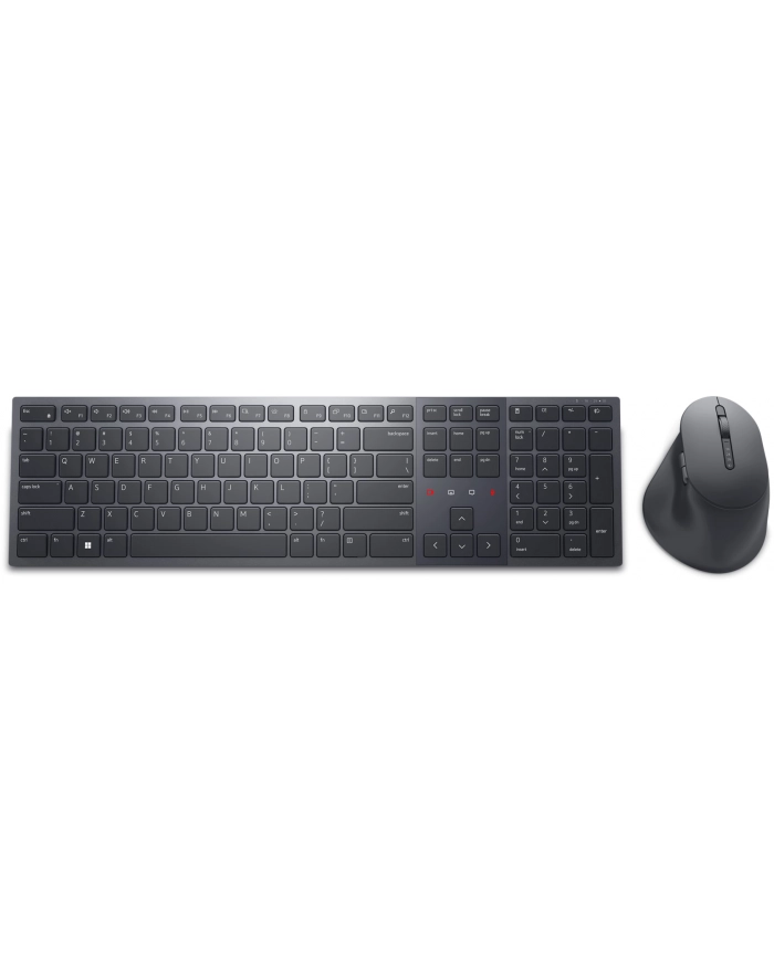 no name Dell Premier Collaboration Keyboard and Mouse KM900 Keyboard and Mouse Set Wireless Included Accessories USB-C to USB-C Charging cable LT USB-A Graphite Wireless connection główny