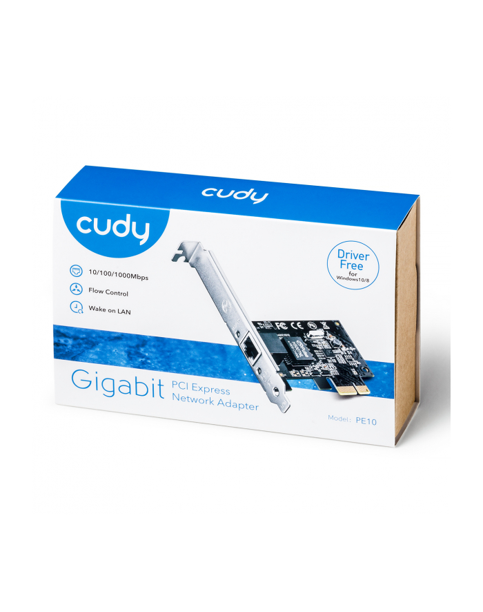 Karta sieciowa CUDY PE10 Gigabit PCIe główny