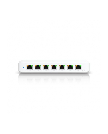 Ubiquiti USW-Ultra-210W-(wersja europejska) compact, Layer 2, 8-port GbE PoE switch with versatile mounting options, 7x GbE PoE+ output ports, GbE port with optional PoE++ input, 202W PoE availability with the included AC power adapter nr 1