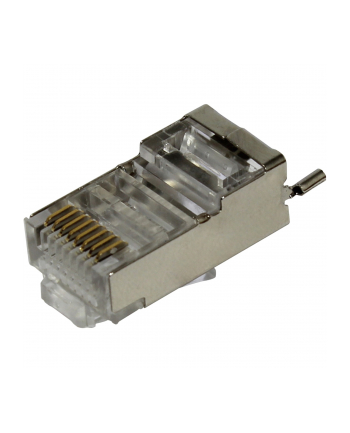 ubiquiti Surge Pczerwonyection Connector SHD - Shielded RJ45 connectors designed for UISP Ethernet cables (UISP Cable Pro and Cable Carrier). Pczerwonyects Ethernet hardware from ESD damage.Easy to install without soldering. (100) connectors per pack.