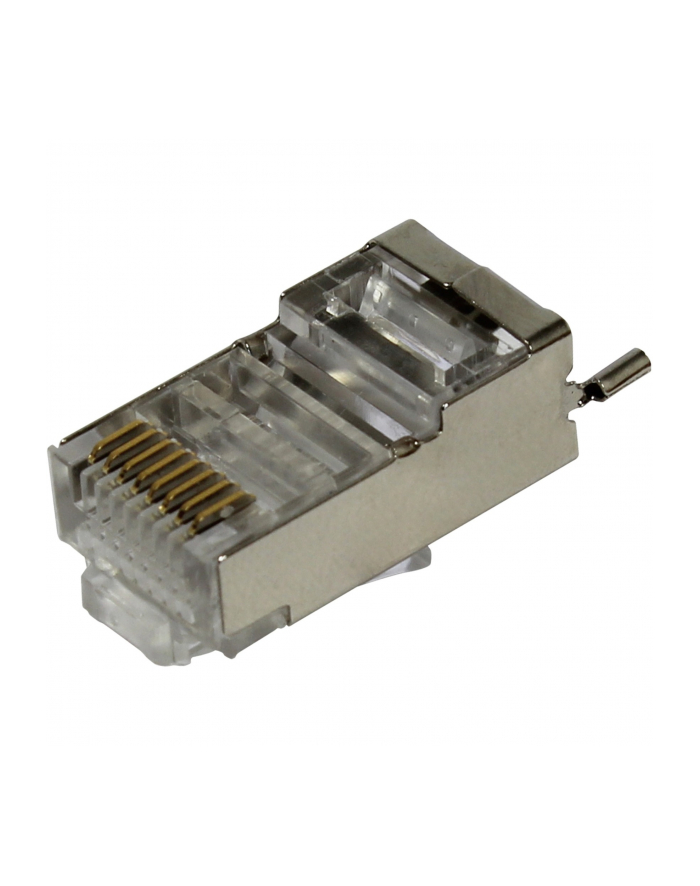 ubiquiti Surge Pczerwonyection Connector SHD - Shielded RJ45 connectors designed for UISP Ethernet cables (UISP Cable Pro and Cable Carrier). Pczerwonyects Ethernet hardware from ESD damage.Easy to install without soldering. (100) connectors per pack. główny