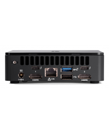 ASUS NUC 12pro/RNUC12WSKI700002I/Intel Core i7-1260P/Intel Iris Xe Graphics/4xUSB/M.2 22x80 NVMe; 22x42 SATA/2,5Gbe LAN/2xHDMI/ 2x Thunderbolt 4 (USB-C+DP)/no Storage/no RAM/AX211.NGWG.NV/no OS/(wersja europejska) Cord/Slim Kit(L6)/EAN:4711387504550