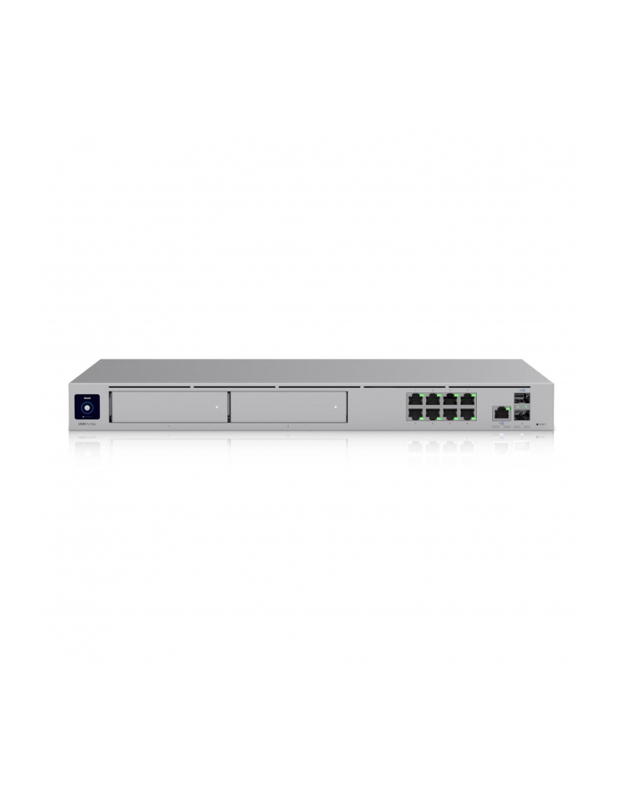 Ubiquiti rack-mount Cloud Gateway with 10 Gbps performance, multi-WAN load balancing, and two NVR drive bays designed for large-scale, multi-application UniFi sites główny