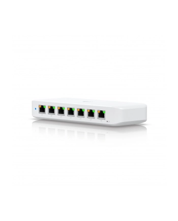 Ubiquiti USW-Ultra-210W-(wersja europejska) compact, Layer 2, 8-port GbE PoE switch with versatile mounting options, 7x GbE PoE+ output ports, GbE port with optional PoE++ input, 202W PoE availability with the included AC power adapter nr 1