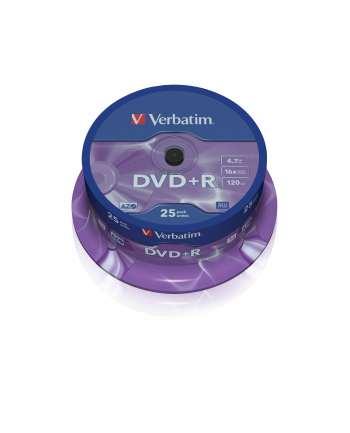 DVD+R Verbatim 4.7GB 16xSpeed (Cake 25szt)