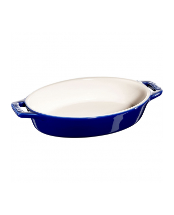 no name Owalny półmisek ceramiczny Staub - 400 ml, Niebieski