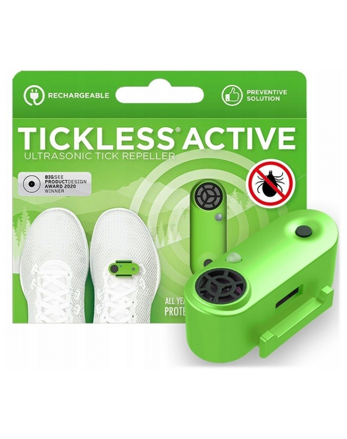 Odstraszacz kleszczy dla ludzi Tickless Active Green główny