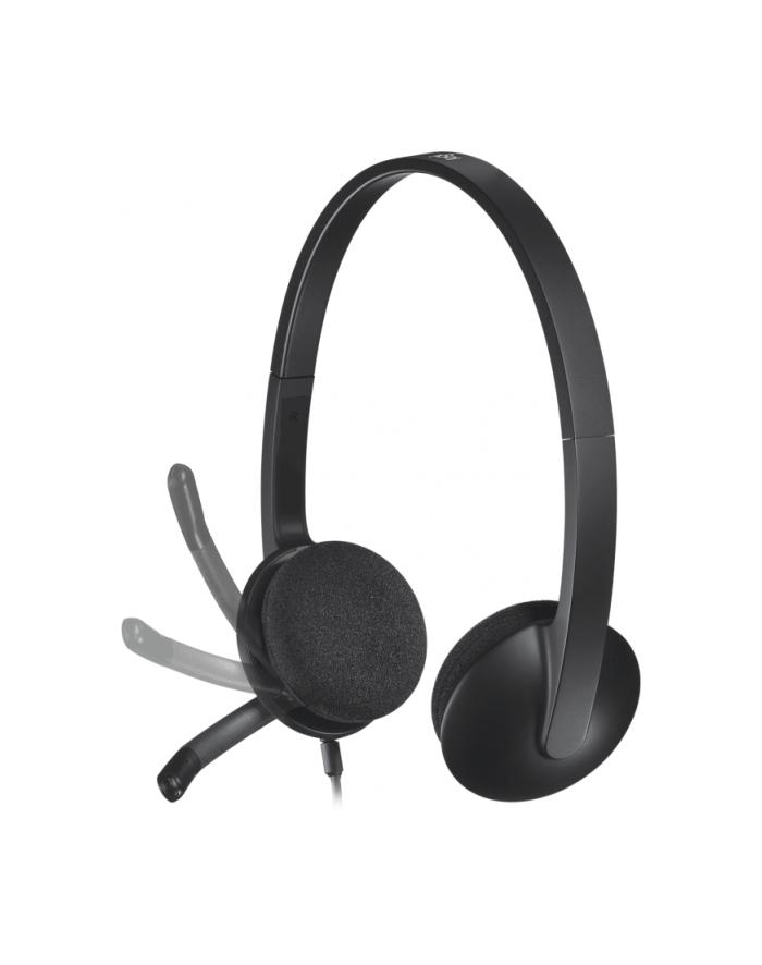 Słuchawki Logitech Headset H340  BLACK USB z mikrofonem główny