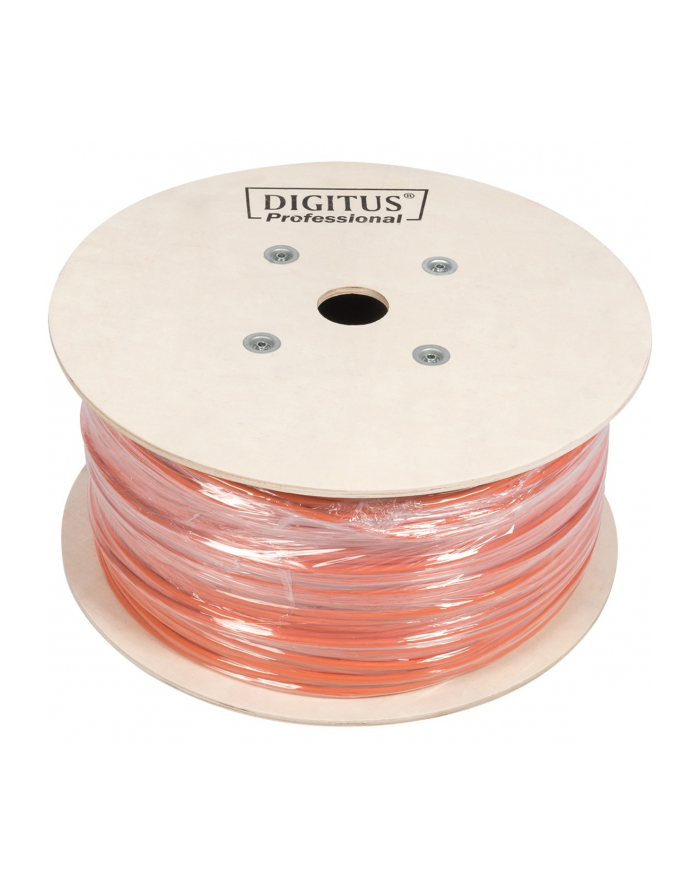 Kabel instalacyjny DIGITUS kat7, S/FTP, Dca, AWG 23/1, LSOH, 500m, pomarańczowy, szpula główny