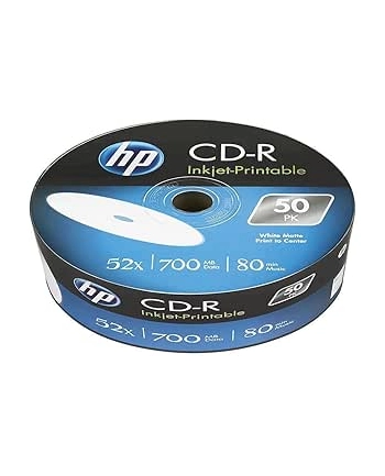 HP CD-R | 700MB | x52 | spindel 50 WHITE FF  InkJet Printable 14223 nr 1