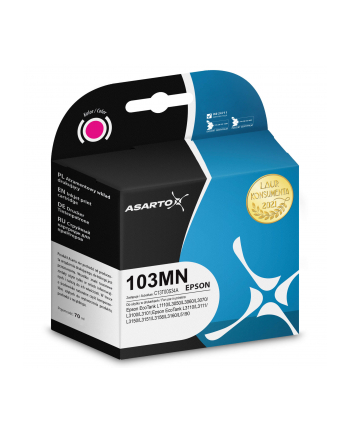 Tusz Asarto do Epson 103MN | C13T00S34A | 70 ml | magenta