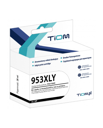 Tusz Tiom do HP 953XLY | F6U18AE | 1600 str. | yellow