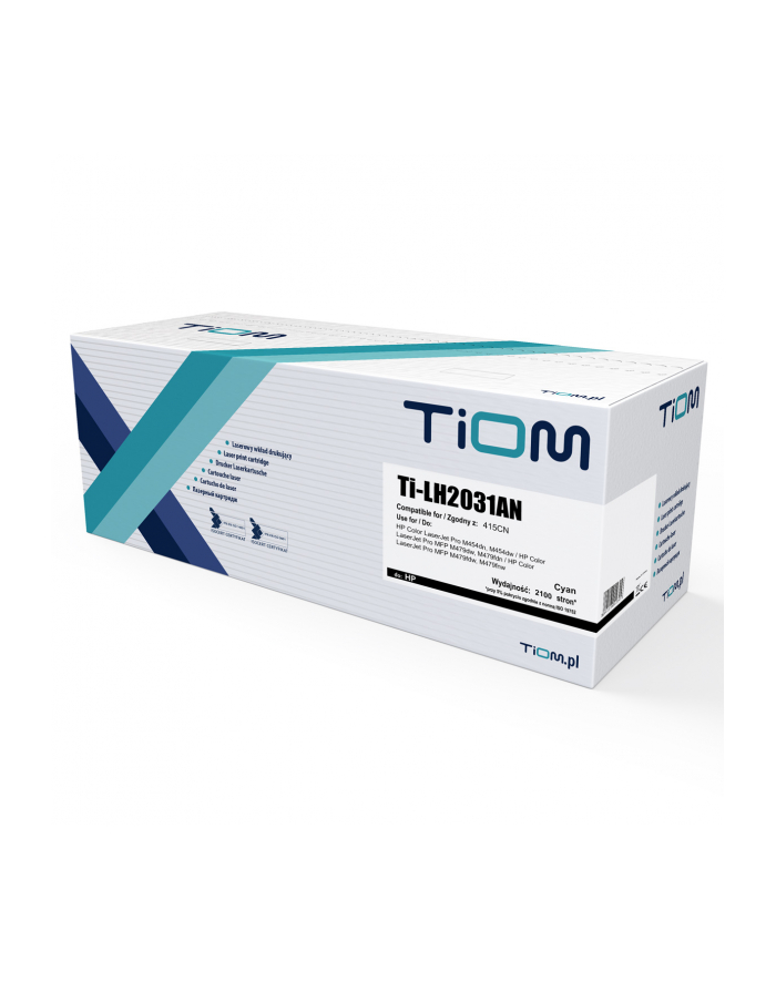 Toner Tiom do HP 415CN | W2031A | 2100 str. | cyan | AKTUALNY CHIP główny