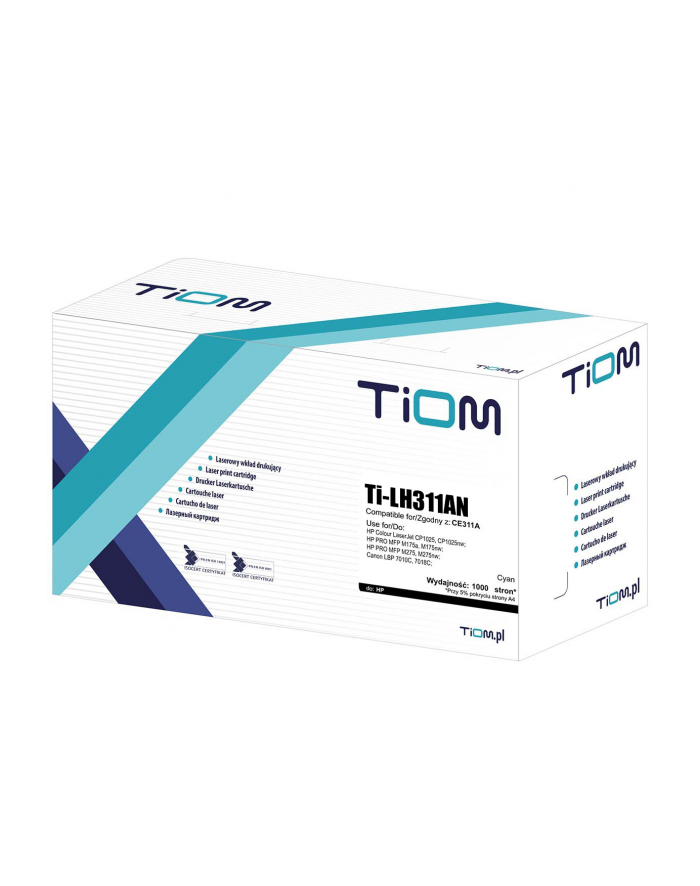 Toner Tiom do HP 126CN | CE311A | 1000 str. | cyan główny