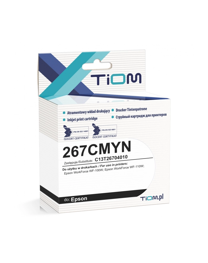 Tusz Tiom do Epson 267CMYN | C13T26704010 | 200 str. | color główny