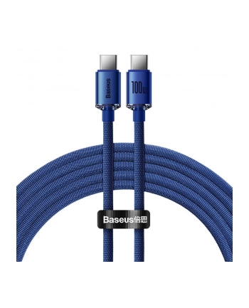 Baseus Kabel USB-C do USB-C Crystal Shine 100W | 1,2m | niebieski
